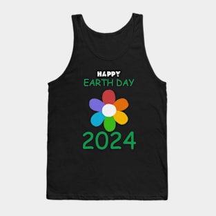 happy earth day 2024 gift april 22 Cute  Lover Rainbow Tank Top